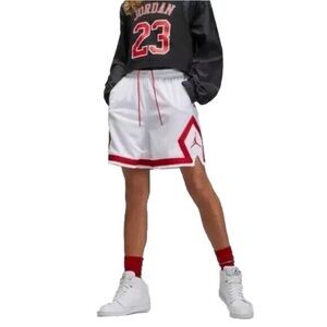 Jordan Legacy Nike Jumpman Diamond Loose Fit White Basketball Shorts Size 1X